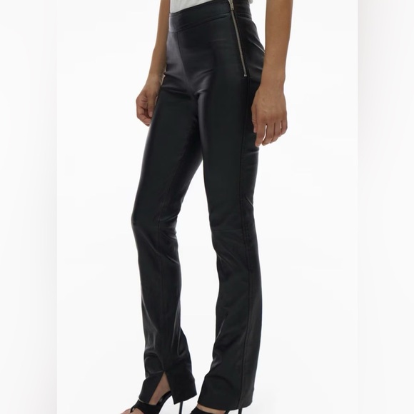 Helmut Lang Black Leather Pant